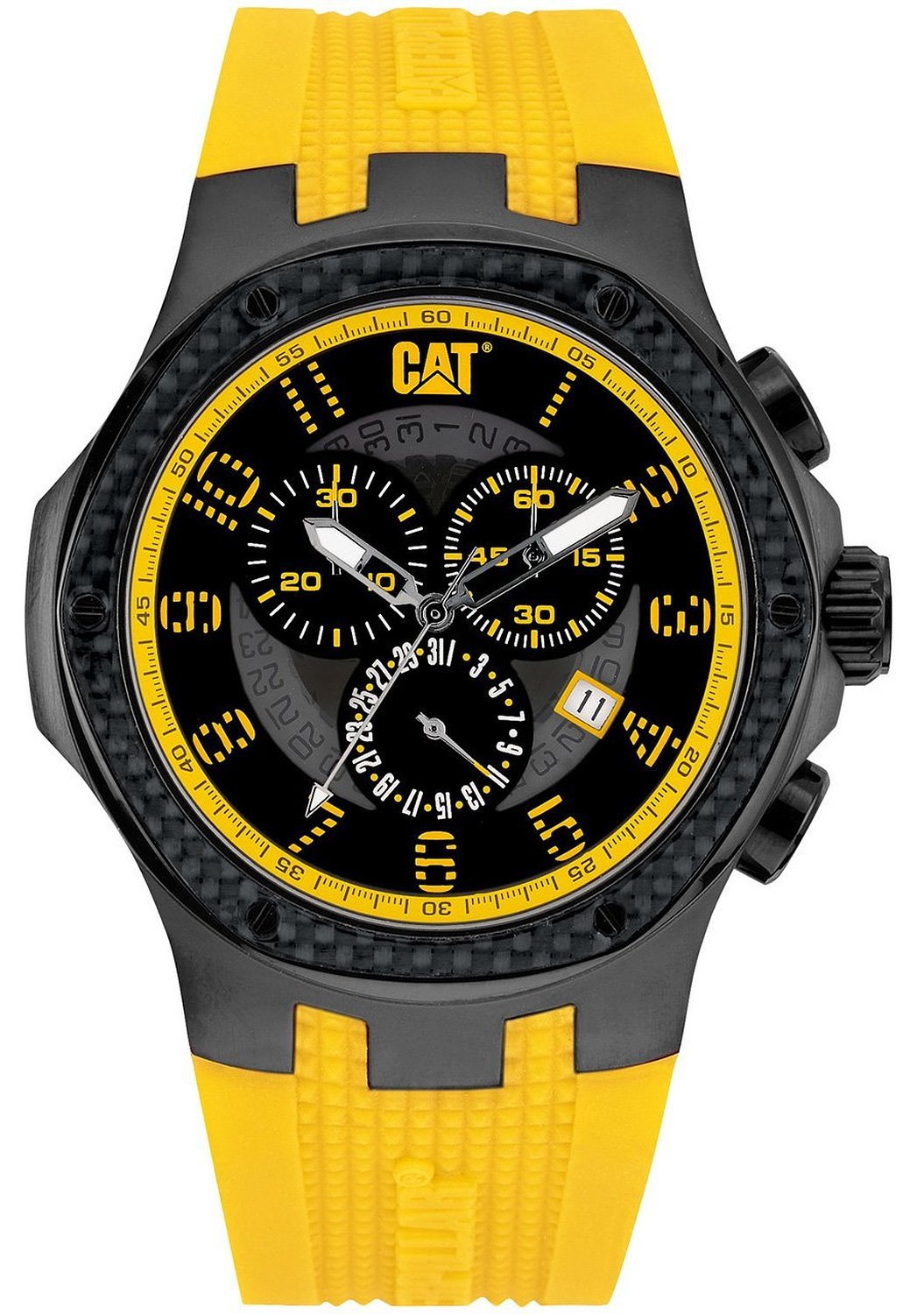 Caterpillar Mens Carbon Chrono Analog Watch