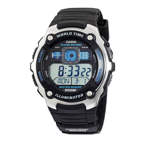 Casio Mens Silver Tone Multifunction Sport Watch