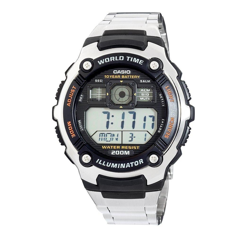 Casio Mens Silvertone Sport Watch