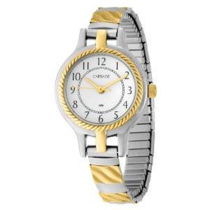 Carriage Womens Two Tone Bracelet Watch