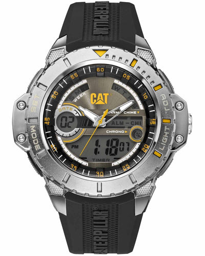 Caterpillar Anadigit Mens Silikone Strap Watch