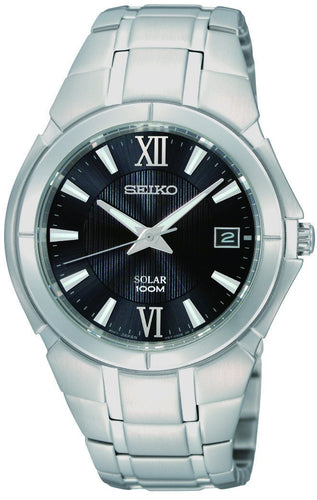 Seiko Mens Silvertone Stainless Steel Watch