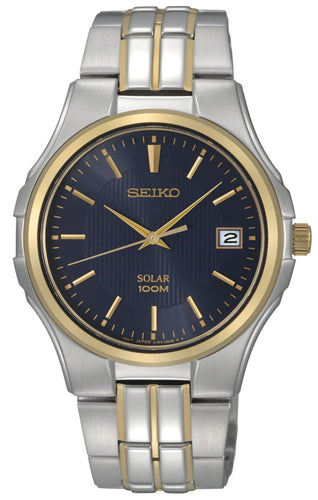 Seiko Mens Solar Two Tone Dress Watch