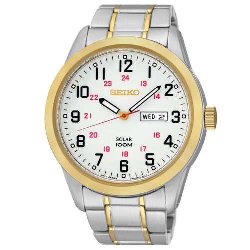 Seiko Mens Analog Display Two Tone Dress Watch