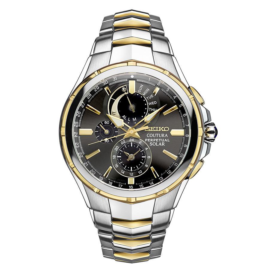 Seiko Mens Coutura Solar Perpetual Chronograph