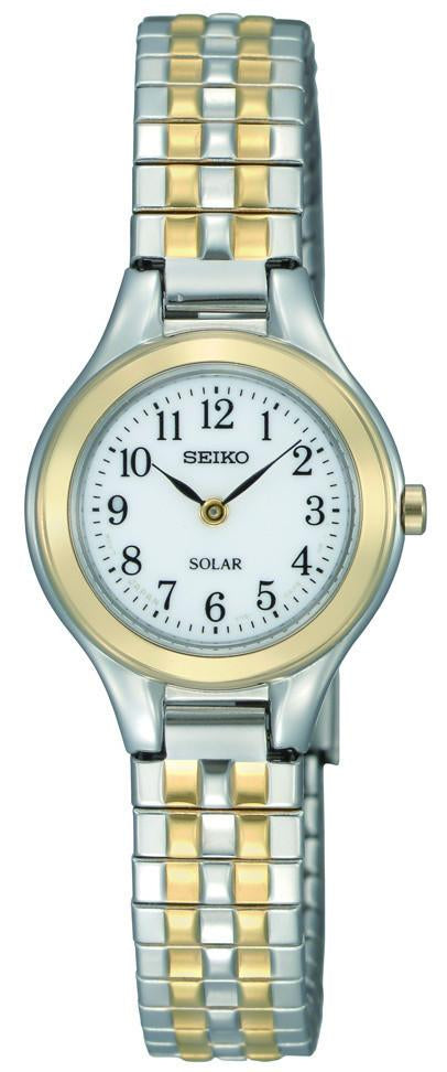 Seiko Womens Solar Stainless Steel Watch