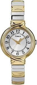 Timex Womens Elevated Classics Two Tone Expansion Watch