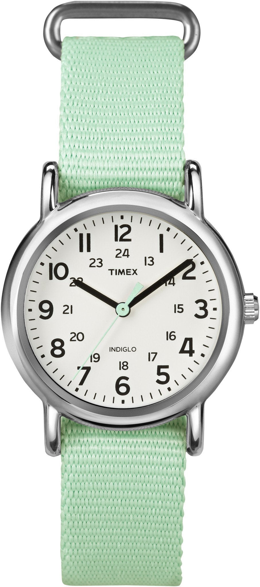 Timex Womens Green Strap Weekender Watch