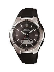Casio Mens Wave Ceptor Analog-Digital Stainless Steel Bracelet Watch