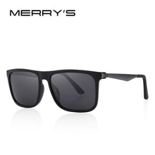 Load image into Gallery viewer, MERRY&#39;S DESIGN Men Polarized Square Sunglasses Fashion Male Eyewear Aviation Aluminum Legs 100% UV Protection S&#39;8250