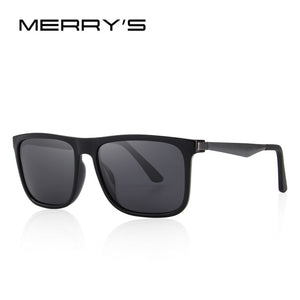 MERRY'S DESIGN Men Polarized Square Sunglasses Fashion Male Eyewear Aviation Aluminum Legs 100% UV Protection S'8250