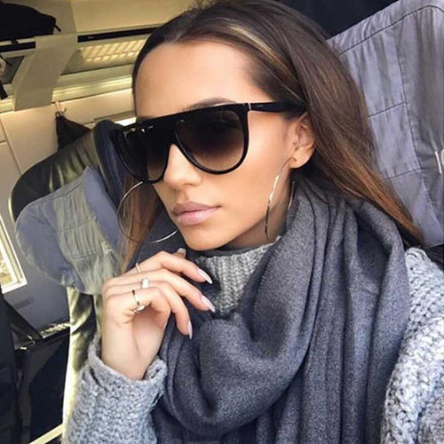 Oversized Sunglasses Women 2018 Brand Designer Cheap Vintage Square Sun glasses for Female Retro Eyewear Gradient Lens Glasses