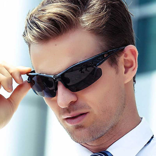 Sunglasses 2018 Brand Designer Outdoor Men Sport Sun glasses Male Night Driving Goggles Stylish Women Vintage Plastic Glasses