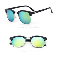 Load image into Gallery viewer, Women Sunglasses Retro Sun glasses Square Reflective Coating Lens Glasses Men Fashion Rivet Eyewear Female Vintage Shades UV400