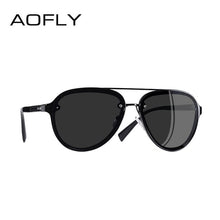 Load image into Gallery viewer, AOFLY BRAND DESIGN Pilot Sunglasses Men Polarized Driving Sunglasses UV400 Unique Oval Frame Eyewear Gafas De Sol AF8115