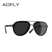 Load image into Gallery viewer, AOFLY BRAND DESIGN Pilot Sunglasses Men Polarized Driving Sunglasses UV400 Unique Oval Frame Eyewear Gafas De Sol AF8115