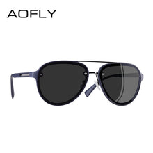 Load image into Gallery viewer, AOFLY BRAND DESIGN Pilot Sunglasses Men Polarized Driving Sunglasses UV400 Unique Oval Frame Eyewear Gafas De Sol AF8115