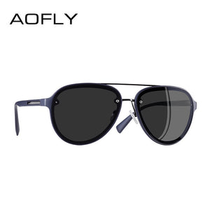 AOFLY BRAND DESIGN Pilot Sunglasses Men Polarized Driving Sunglasses UV400 Unique Oval Frame Eyewear Gafas De Sol AF8115