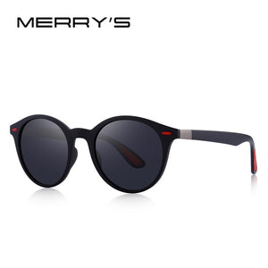 MERRY'S DESIGN Men Women Classic Retro Rivet Polarized Sunglasses TR90 Legs Lighter Design Oval Frame UV400 Protection S'8126