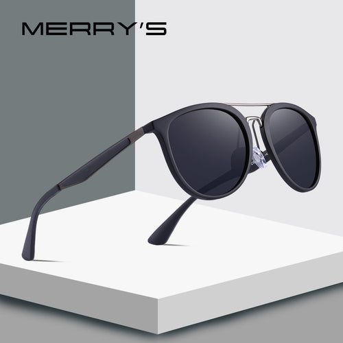 MERRY'S DESIGN Men Classic Retro Polarized Sunglasses Stainless steel Bridge Lighter Design UV400 Protection S'8129