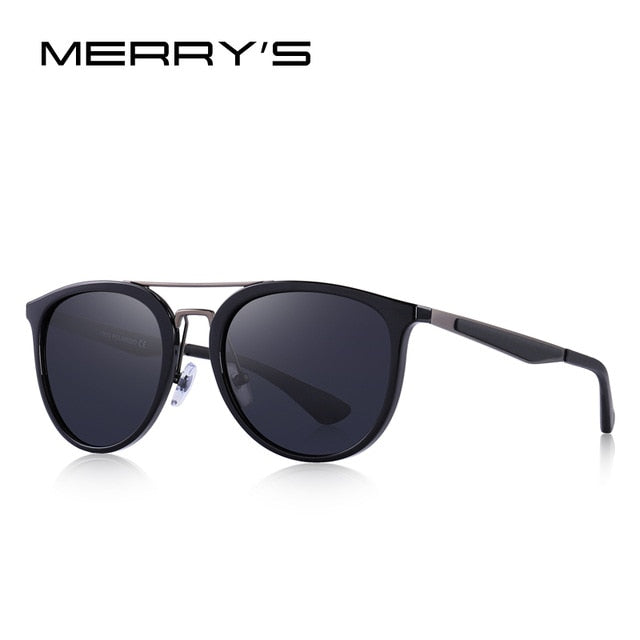 MERRY'S DESIGN Men Classic Retro Polarized Sunglasses Stainless steel Bridge Lighter Design UV400 Protection S'8129