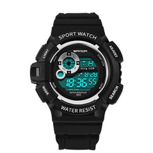 Load image into Gallery viewer, Fashion 3Bar CR2025 Round Watch Sport Waterproof Watch LED Casual Display Digital Multifunction Men Electronic Resistant