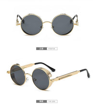 Load image into Gallery viewer, Round Metal Sunglasses Steampunk Men Women Fashion Glasses Brand