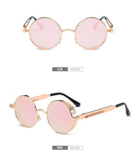 Load image into Gallery viewer, Round Metal Sunglasses Steampunk Men Women Fashion Glasses Brand