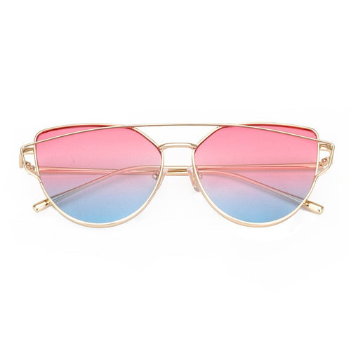 RTBOFY Vintage Cat eye Women Sunglasses Metal Frame glasses Female Shades Oculos UV400